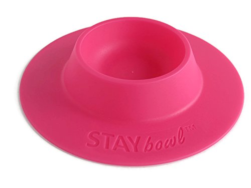 STAYbowlTip-Proof Ergonomic Pet Bowl for Guinea Pig and Other Small Pets, 1/4-Cup Small Size, Fuchsia (Pink)