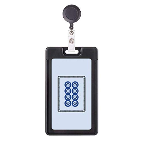 Porte-badge mahjong rétractable à pois idéal pour le quotidien des soignants