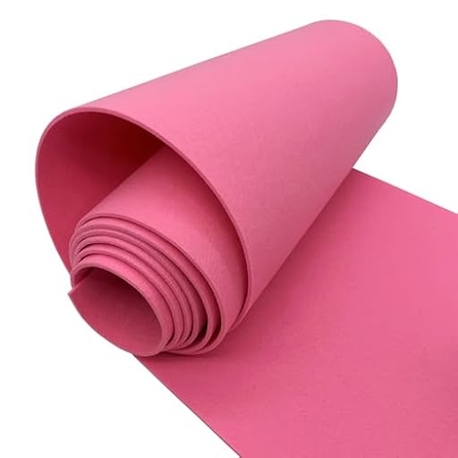 aufodara Rollo de fieltro de 30 cm x 250 cm x 3 mm, fieltro de poliéster, almohadilla de fieltro, retales, costura, manualidades, decoración (rosa claro) | Ya disponible en tu tienda friki favorita! En mundofriki.es!