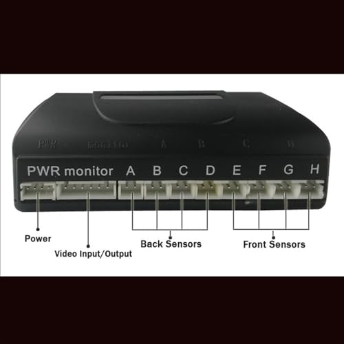 Sensore di parcheggio per auto, con sensore di parcheggio, accessori elettronici AHD, rilevatore radar anteriore per retromarcia, per telecamera monitor, radar di parcheggio per auto (nero)