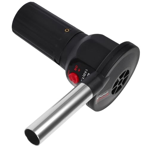 Zerodeko Soplador Barbacoa Portátil con Ignición Rápida Ventilador Ligero para Camping y Cocina al Aire Herramienta Multifuncional para Fuego y Agarre Ergonómico