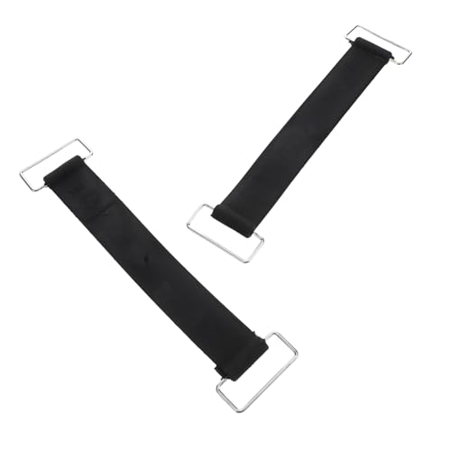SOIMISS 2 piezas Correa de Sujeción para Batería de Motocicleta Ajustable y Reutilizable Banda Antideslizante de Goma Resistente para Fijación Segura Motos de Negras