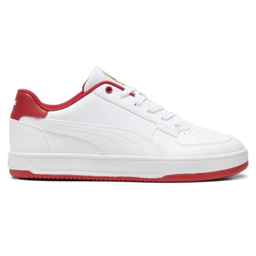 PUMA Mens Scuderia Ferrari Caven 2.0 Lace Up Sneakers Shoes Casual - Red, White