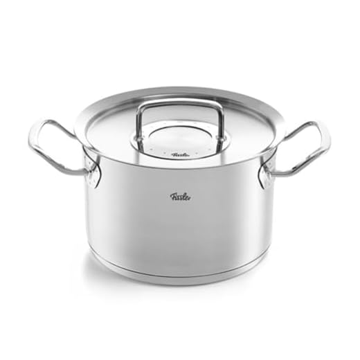 Fissler Original Profi Collection / rostfri kastrull (Ø 20 cm, 3,9 l) grytor inklusive metalllock, inre skala – induktion
