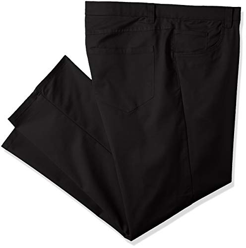 Van Heusen Men's Big and Tall Flex 5 Pocket Pant, Black, 50W x 29L