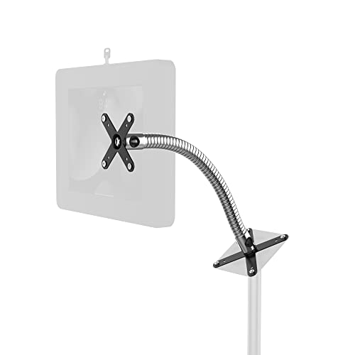 Brazo Cuello de Cisne VESA Dual CTA de Seguridad para Fijación de Monitores en Mostrador de Tienda