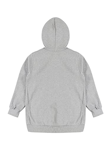 Image of Unisex Kids Solid Full Sleeve Zip Front Open Hooded Sweatshirt