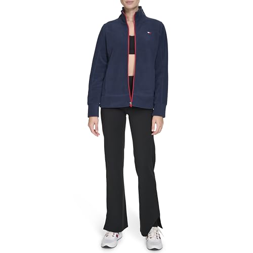 Tommy Hilfiger Women's Polar Fleece Stand Collar Full Zip Jacket - Main Image