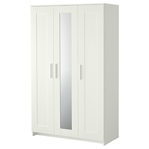 ProTuning BRIMNES Armario con 3 puertas, blanco, 117 x 190 cm