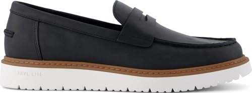 TOMS - Mens Navi Travel Lite Havana Dress Casual Shoes, Color Black Leather, Size: 10.5 D(M) US