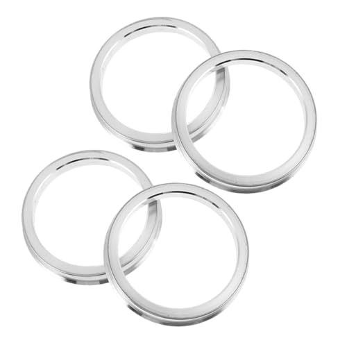 BRIGHTFUFU 4pcs Hub Centric Rings Durable Wheel Centering Rings for Vehicles Smooth Vibration Dampening Easy Replacement for Stable Fit Cars Suvs Trucks