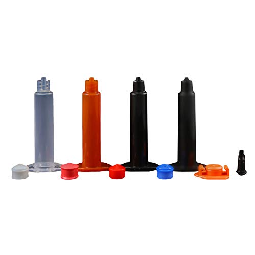 Jensen Global JG5A-40-ESDK 5 cc Air Syringe & Stopper Kit ESD Barrel White PE Stopper with Tip & End Caps Box of 40 (Non-Sterile/Non-Medical)