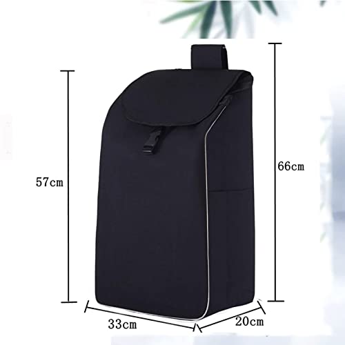 Carrello per la spesa pieghevole su ruote, carrello portatile con borse di riserva, borsa di ricambio riutilizzabile 36L per la spesa