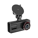 車用ドライブレコーダー,3 チャンネル ナイト ビジョン 駐車 監視 モニター - カー カムコーダー | 後部 用 車内 用 日常 運転 用 長距離 旅行 用