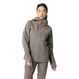 Outdoor Research Women's Stratoburst Stretch Rain Jacket, Gravel, S