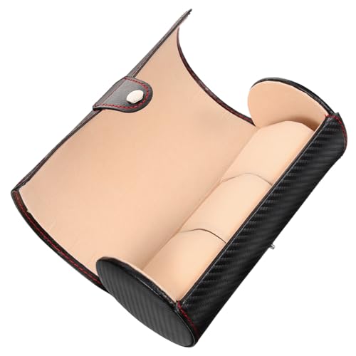 WOFASHPURET Portable PU Watch Display Case Travel Watch Storage Box for Men Women Elegant Watch Organizer for Business Trips