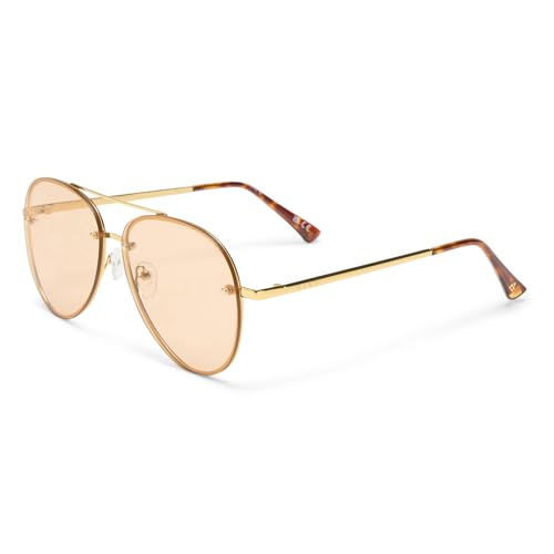 AIRE Mirzam Sunglasses - Bright Gold, Aviator, Unisex, Classic Retro Style
