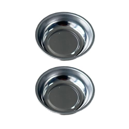 2pcs Parts Holder Bowls 3 Inch 4 Inch 6 Inch Corrosions Stainless Steel Plate For Home And Workshop
