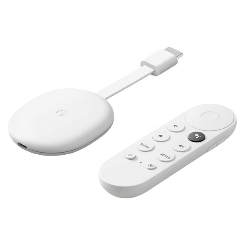 Chromecast with Google TV - 4K with remote white : Buy Online at