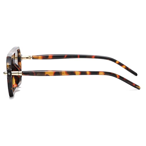 JOVAKIT Retro Aviator Sunglasses for Women Men Fashion Rectangle Sun Glasses Luxury Round Temples Designer UV400 Protection3