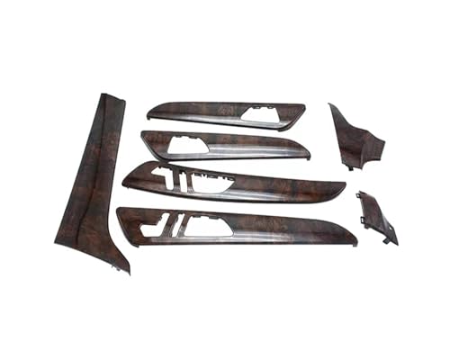 12color Interior Atmosphere Lamp Kit A-Pillar Hourglass Treble Compatible with Mercedes Benz GLE Coupe Class W292 2015-2018(Peach Wood)