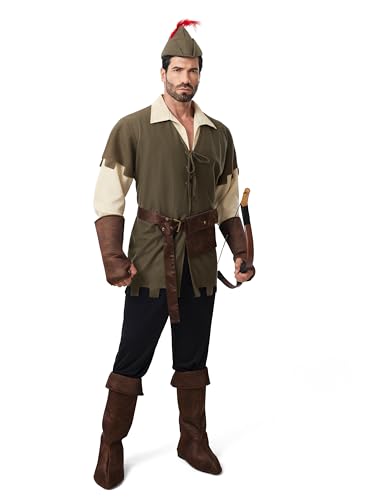 Spooktacular Creations Déguisement d'Halloween pour adulte, Robin des Bois, taille L
