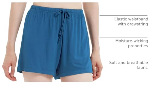 Image of GYS Women's Bamboo Viscose Cooling High Waisted Pajama Shorts