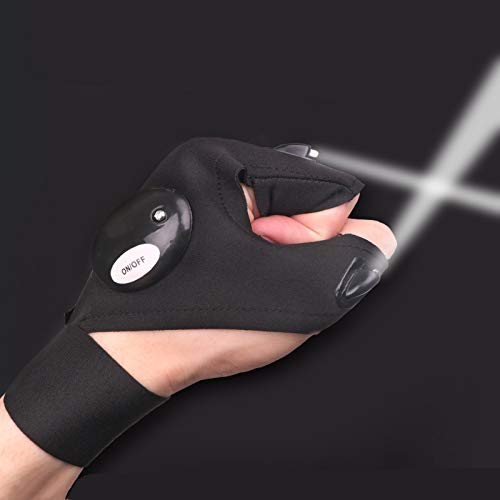 Image of LED Flashlights Gloves, Cool Gadgets for Men Handyman, Fishing, Camping, Hiking, Climbing, Repair Machine and Outdoor Activities