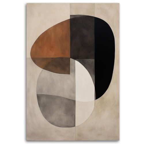 Póster de cuadro abstracto moderno en lienzo geométrico para decoración interior