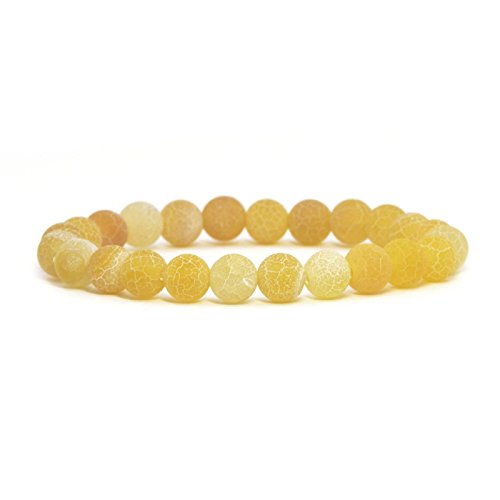 Image of Justinstones Gem Semi Precious Gemstone 8mm Round Beads Stretch Bracelet 7 Inch Unisex