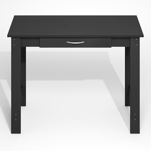 Furinno Jaya Desk, 39.2" Wide Computer Desk with H-Legs and Drawer, Darkwood - image 6