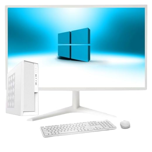Computador Branco Completo Compacto Intel Core i7, 16GB de memória, SSD 1TB, Windows 10, Monitor LED 24" - 3green Slim 3GS-0123