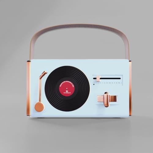 Image of Walta Elite Retro Pro Portable Bluetooth Speaker, 16W Vintage Style, TWS Mode, BT 5.4, USB /AUX /TF, Type-C Charging, 5Hrs Playtime, with Carry Strap
