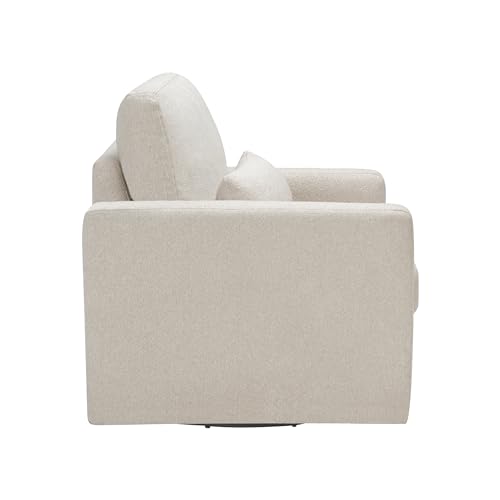 Sillón Giratorio Bouclé Beige miniatura 5