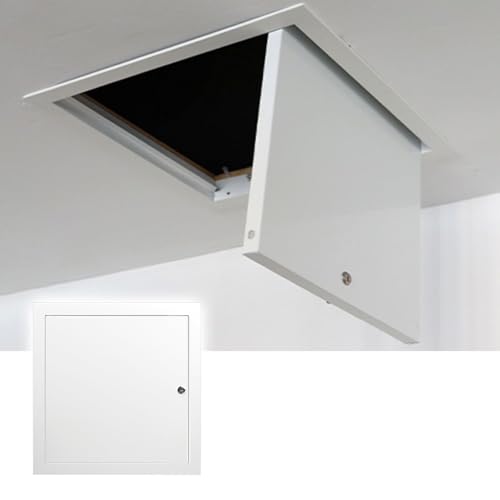 Panel de acceso de aluminio con llave para evitar caídas y aperturas de techos