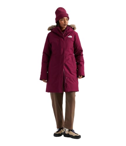 Amazon.com: The North Face Women's Arctic Parka, Burgundy Crush, X