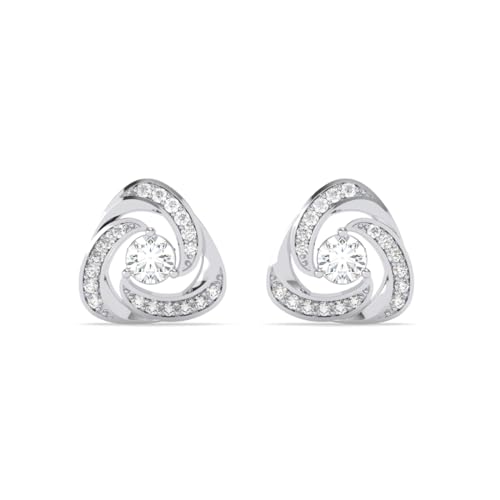 Image of Clara 925 Sterling Silver Bianca Solitaire Pendant Earrings Chain Bracelet Ring Jewellery Set for Women & Girls| Platinum Plated | Gift for her