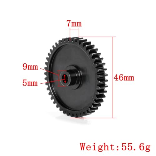 Bevel Gear Pinion Hardware Mechanical 1pcs Hardened Steel Metal 44T Spur Gear Main Gear