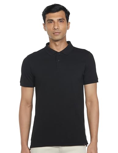 Image of Amazon Brand - Symbol Men's Cotton Rich Solid Polo Tshirt | Collar Tshirts | Half Sleeves | Plain-Regular Fit (Available in Plus Sizes and Combo Pack of 2)