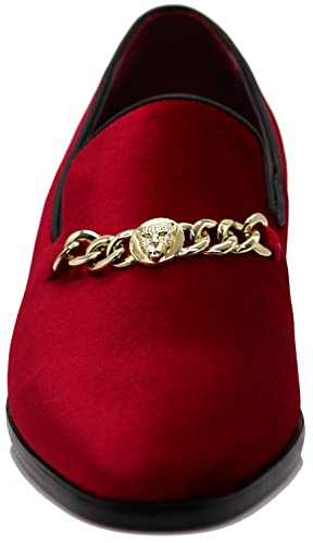 SP34 Men's Vintage Fashion Chain Buckle Dress Loafers Slip On Shoes Tuxedo Dress Shoes4