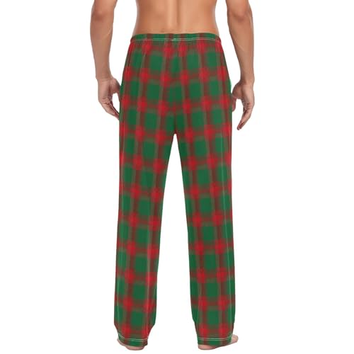 Christmas Color Men's Pajamas Pants Cotton Sleep Bottoms Pants Lounge Sleepwear - S3