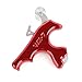 ZSHJGJR Archery Bow Release Aids 3 Fingers Compound Bow Thumb Release Trigger for Adult/Youth Compound Bow Hunting Shooting Accessories (red)