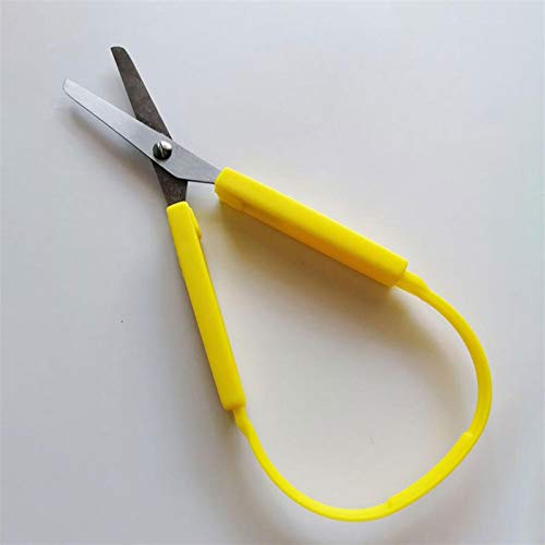 Bastelschere, Schlaufenschere for Kinder, Jugendliche, Erwachsene, bunt, leicht zu greifende Mini-Schlaufenschere, adaptives Design, Schneiden for kleine Hände, 20,3 cm große Bastelschere