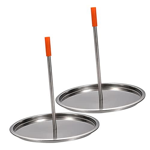 Cabilock 2Pcs Chicken Roaster Rack Vertical Bbq Holder for Outdoor Camping Roasting Pan Tool for Grilling Chicken Easy to Clean and Resistant