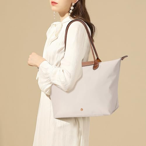 Image of Tote Bag for Women with Purse Organizer Insert, Foldable Waterproof Nylon Bag for Travel, and Daily Use,Medium Size.
