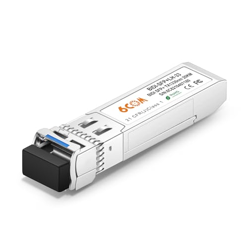 Image of 2 Pair of 10G SFP+ Bidi Transceiver, 10GBase-BIDI 1270nm /1330nm SMF, up to 20km, Compatible with Cisco, Ubiquiti, D-Link, Supermicro, Netgear and Other Open Switches