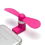 Cell Phone Fan, Portable Rotating Cooling Iphone Fan，Mini Fan for iPhone/iPad Mobile phone Fan Summer Accessories