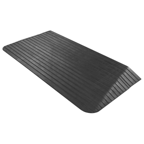 Silver Spring Solid Rubber Threshold Ramp, 1,500 lb Capacity, 2-1/2 in Rise
