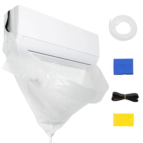 Klimaanlagen- Reinigungsabdeckung- AC- Servicetasche, Wasserdicht, Staubwaschmittel | 10ft Rohr 117×60, 5cm PVC | Passend Für Wandmontierte Geräte Mit 18.000 BTU Und Darunter Befindlichem Handtuch- Einsa-9