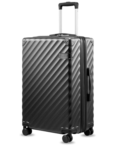 LuggeX 24in Expandable Hardside Luggage with Spinner Wheels